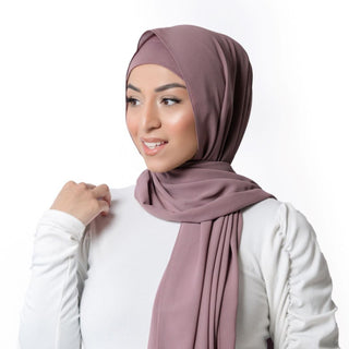 Mauve Hijab - Chiffon