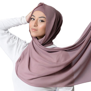 Mauve Hijab - Chiffon